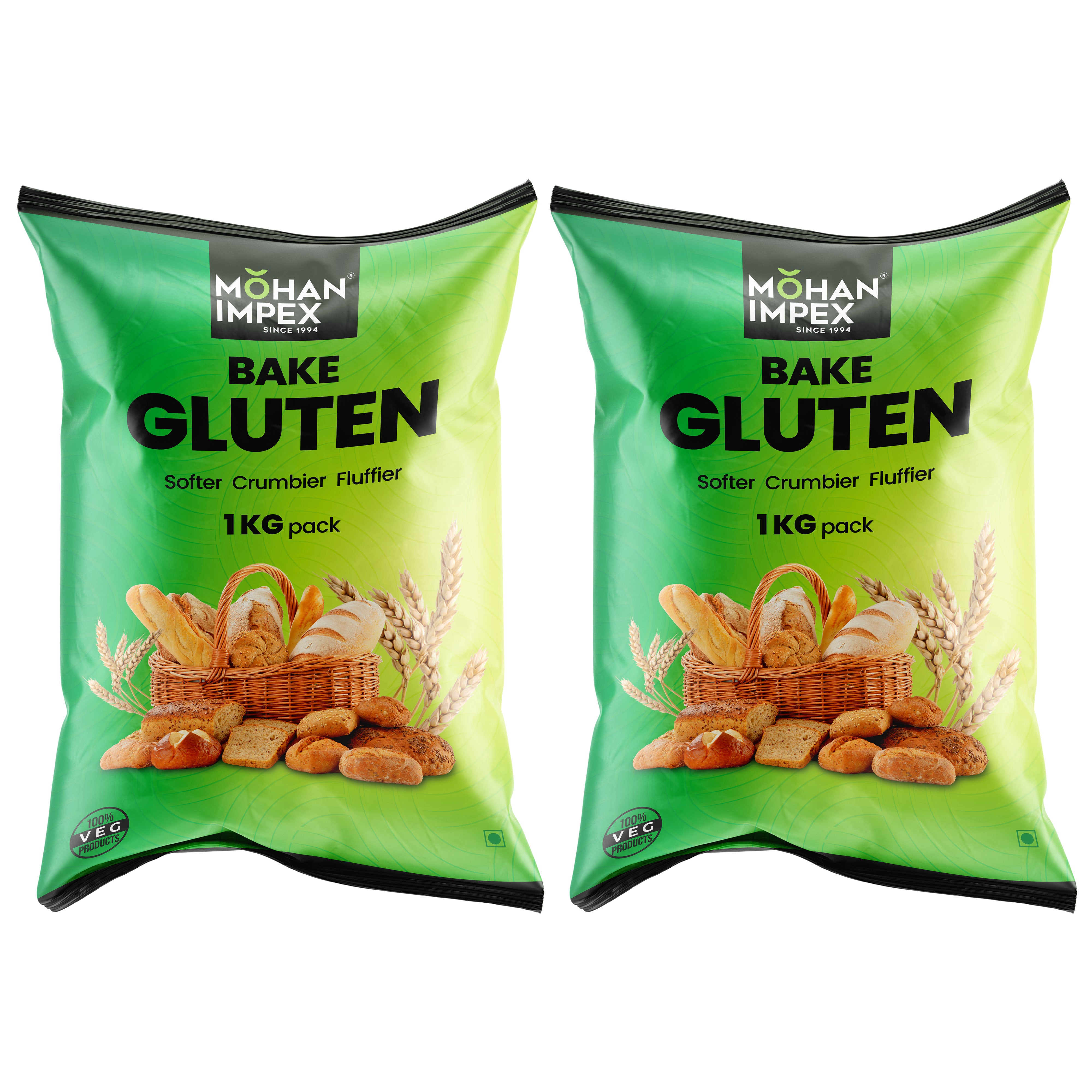 Mohan Impex Bake Gluten Powder [Pack Of 2 ]